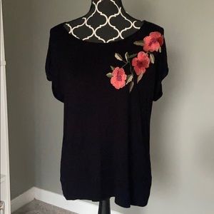 Flower Accent Top